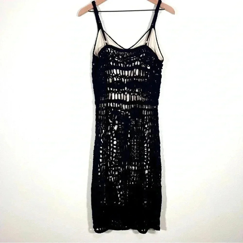 Dolce Cabo Black Crochet Dress - Picture 2 of 8